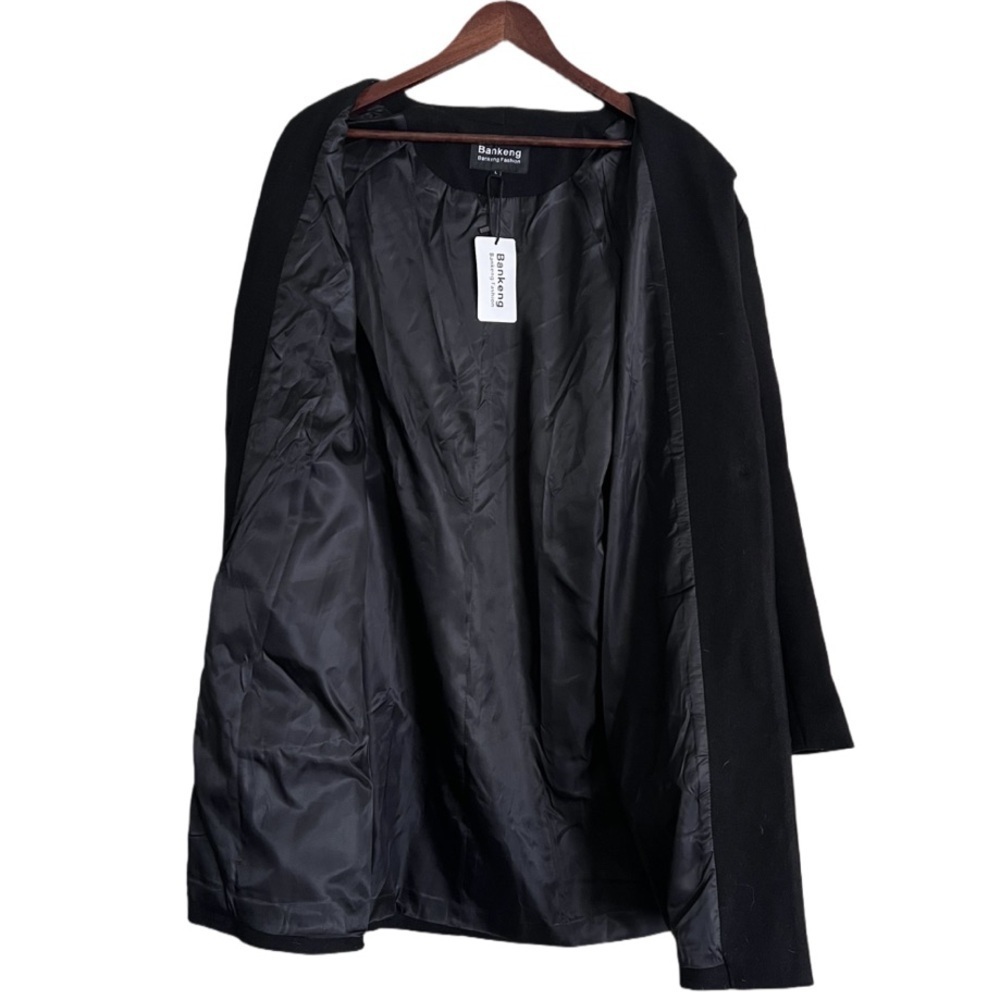 Large Black Peacoat Bankeng NWT - Picture 3 of 6